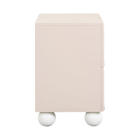 Tori Motif Taupe Nightstand Model: TOV-B54321