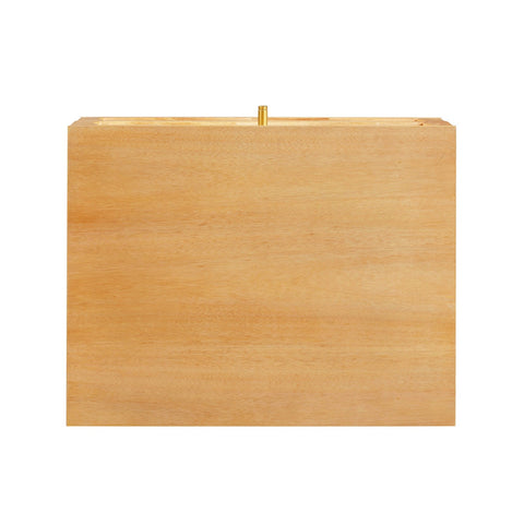 Grappa Natural Wood & Rattan Wavy Nightstand Model: TOV-B54344