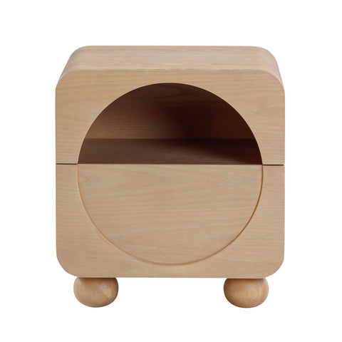 Moonrise Natural Ash Nightstand Model: TOV-B54376