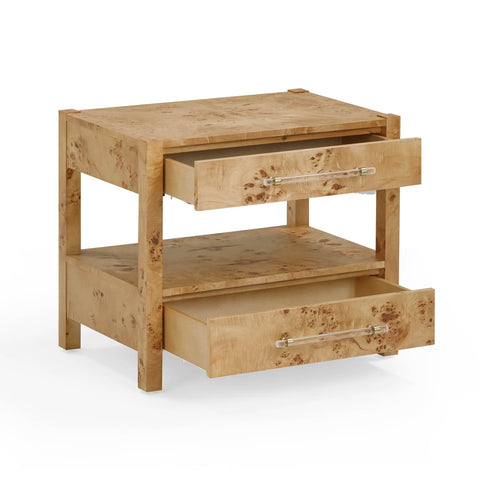 Brandyss Honey Burl Nightstand Model: TOV-B54387