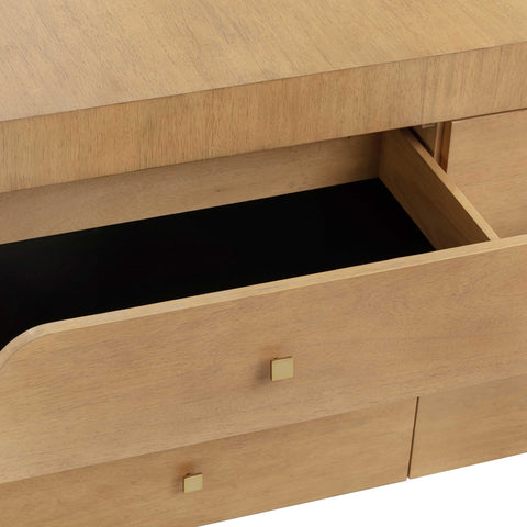 Hump 6 Drawer Natural Dresser Model: TOV-B54398