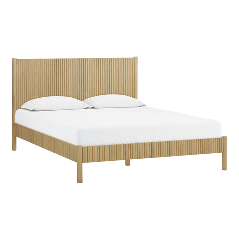 Tyla Natural Wood Queen Bed Model: TOV-B54409