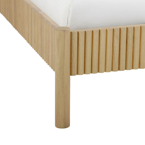 Tyla Natural Wood Queen Bed Model: TOV-B54409