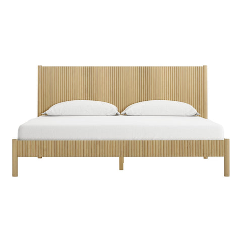 Tyla Natural Wood King Bed Model: TOV-B54410