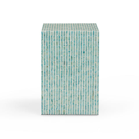 Derry Blue Capiz Shell Nightstand Model: TOV-B54432