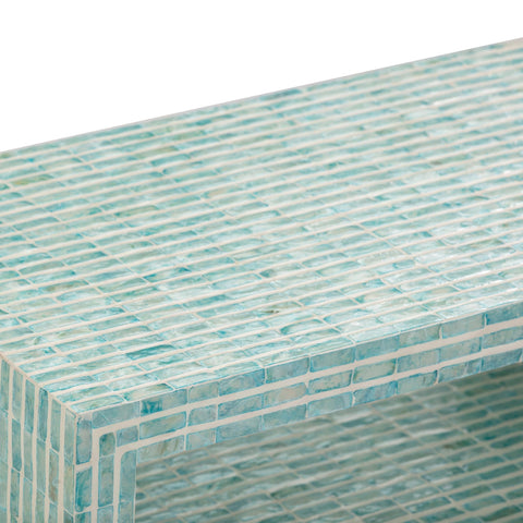 Derry Blue Capiz Shell Nightstand Model: TOV-B54432