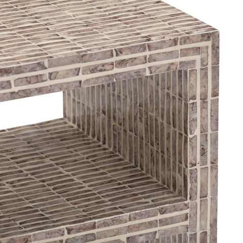 Derry Lavender Capiz Shell Nightstand Model: TOV-B54433