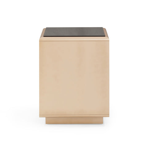 Martha Taupe Mirrored Nightstand Model: TOV-B54440