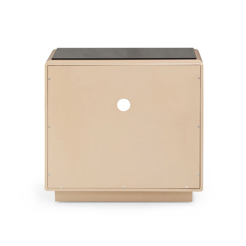 Martha Taupe Mirrored Nightstand Model: TOV-B54440