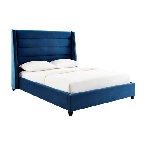 Koah Navy Velvet Bed in Queen Model: TOV-B6327