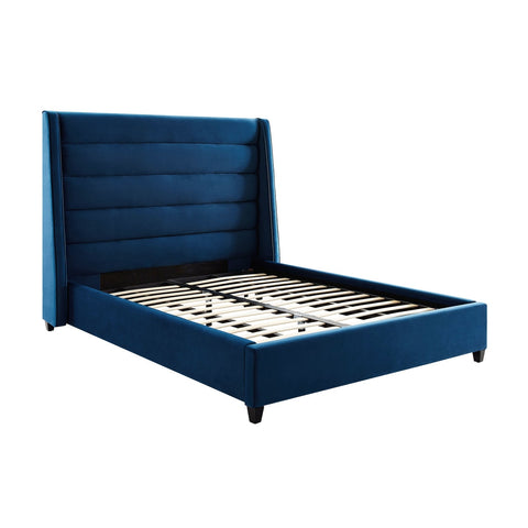 Koah Navy Velvet Bed in Queen Model: TOV-B6327