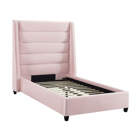 Koah Blush Velvet Bed in Twin Model: TOV-B6332