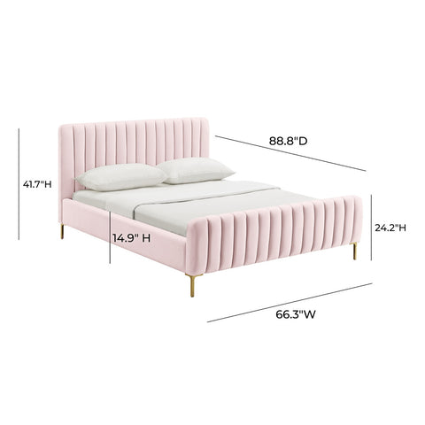 Angela Blush Bed in Queen Model: TOV-B6373