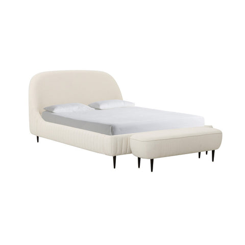 Denise Cream Boucle Bed in King Model: TOV-B68689