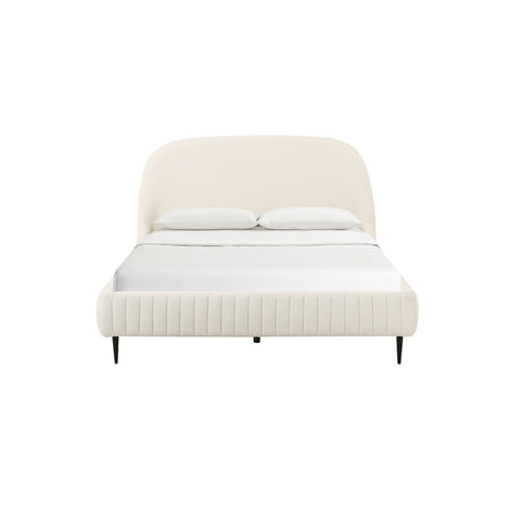 Denise Cream Boucle Bed in Queen Model: TOV-B68690