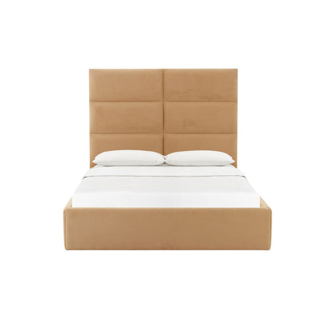 Eliana Honey Velvet Queen Bed Model: TOV-B68727