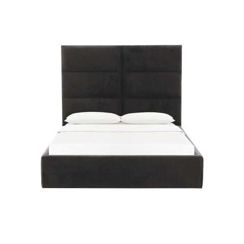 Eliana Black Velvet Queen Bed Model: TOV-B68729