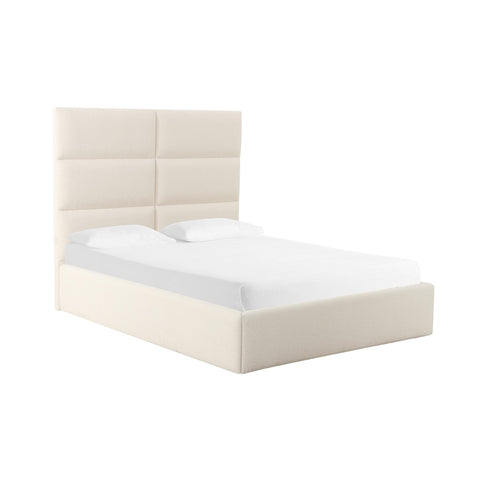 Eliana Cream Boucle Queen Bed Model: TOV-B68731