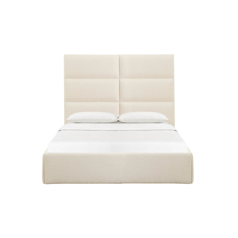 Eliana Cream Boucle Queen Bed Model: TOV-B68731