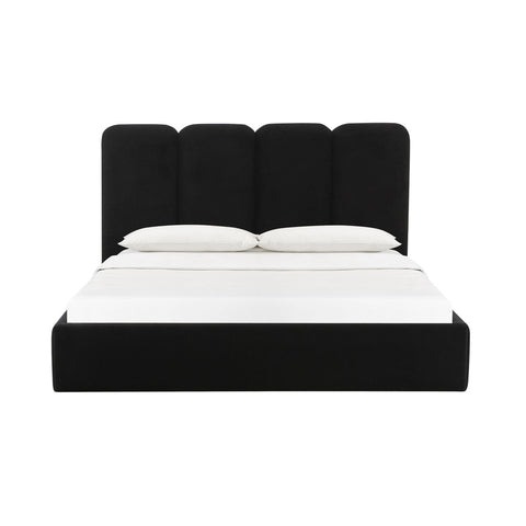 Palani Black Velvet Queen Bed Model: TOV-B68745