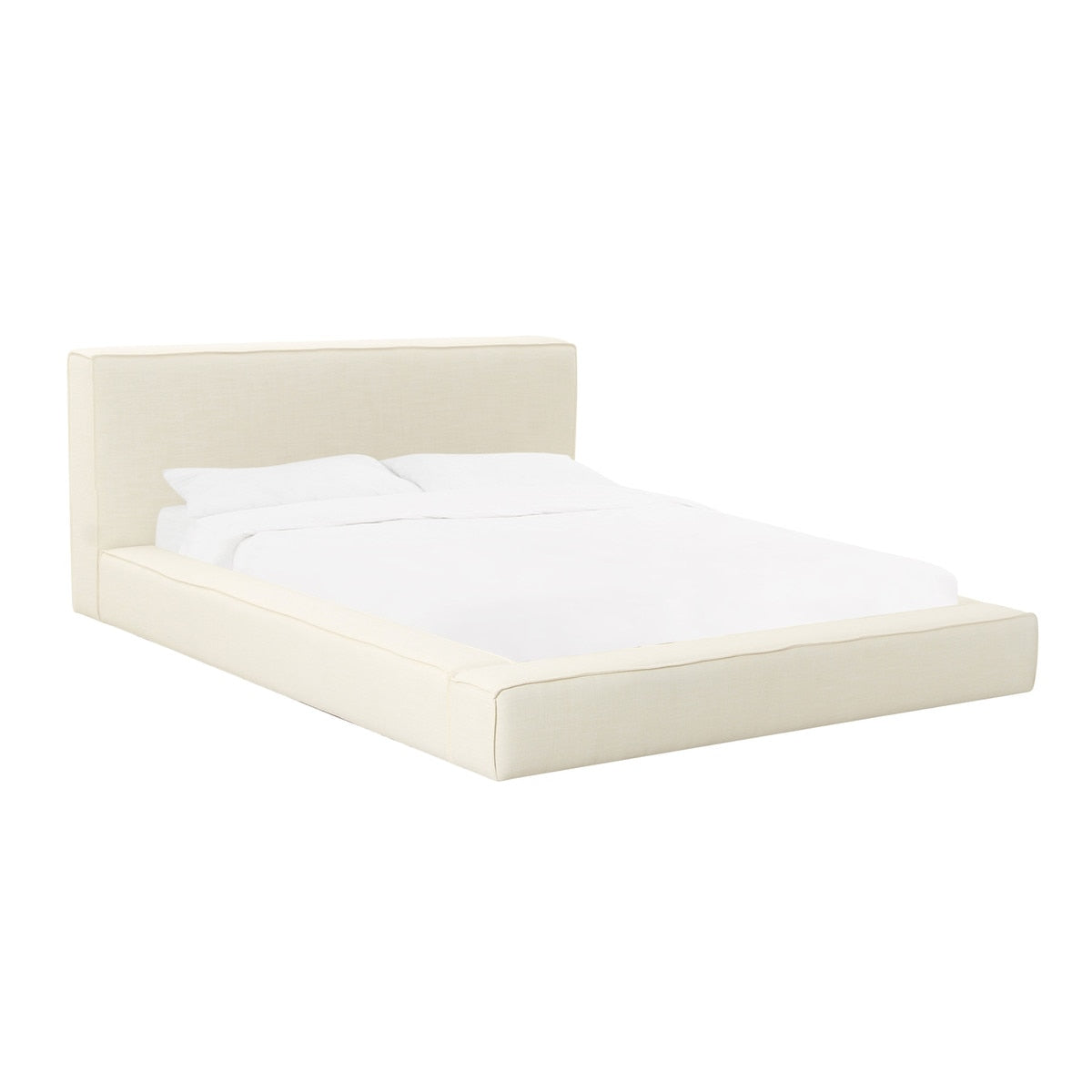 Olafur Cream Linen King Bed Model: TOV-B68823