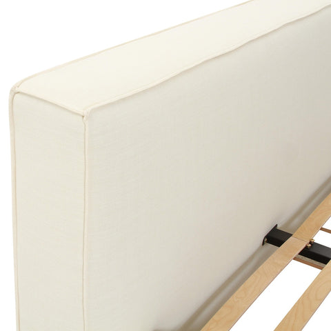 Olafur Cream Linen King Bed Model: TOV-B68823