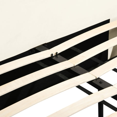 Athara Cream Velvet Queen Bed Model: TOV-B68944