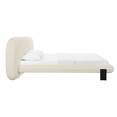 Ophelia Cream Faux Wool Queen Bed Model: TOV-B68945