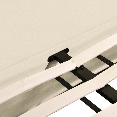 Ophelia Cream Faux Wool King Bed Model: TOV-B68946