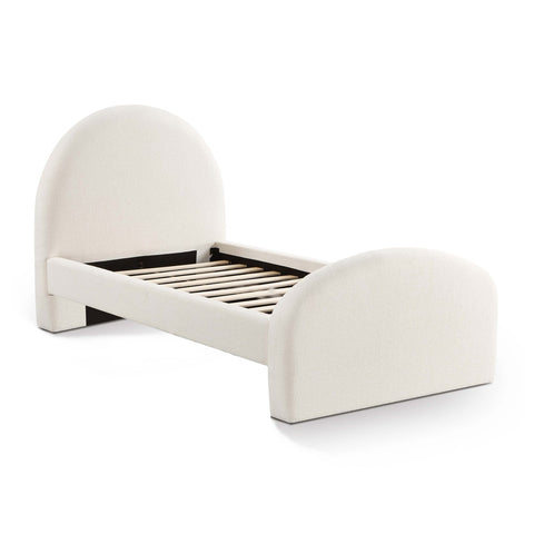 Moon Cream Boucle Twin Bed Model: TOV-B69110