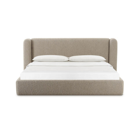 Babette Tan Boucle Queen Bed Model: TOV-B69135