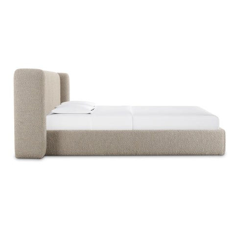 Babette Tan Boucle Queen Bed Model: TOV-B69135