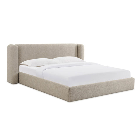 Babette Tan Boucle King Bed Model: TOV-B69136