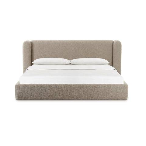Babette Tan Boucle King Bed Model: TOV-B69136