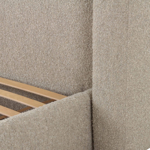 Babette Tan Boucle King Bed Model: TOV-B69136