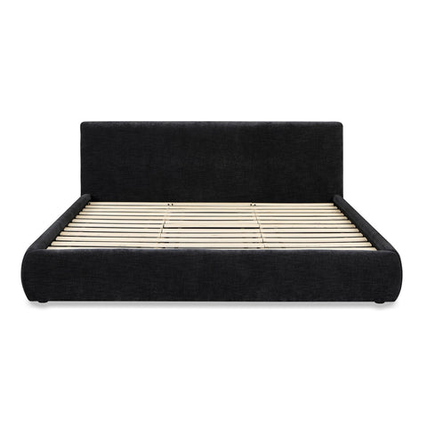 Isla Charcoal Textured Velvet King Bed Model: TOV-B69165