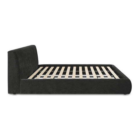 Isla Charcoal Textured Velvet King Bed Model: TOV-B69165