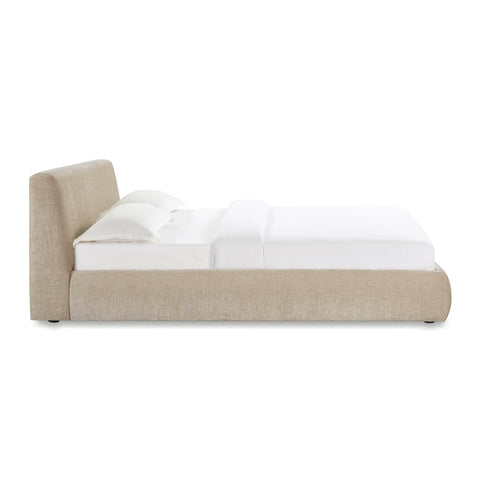 Isla Taupe Textured Velvet Queen Bed Model: TOV-B69166