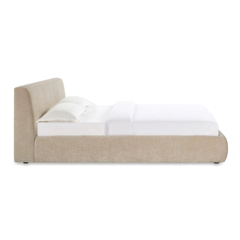 Isla Taupe Textured Velvet King Bed Model: TOV-B69167