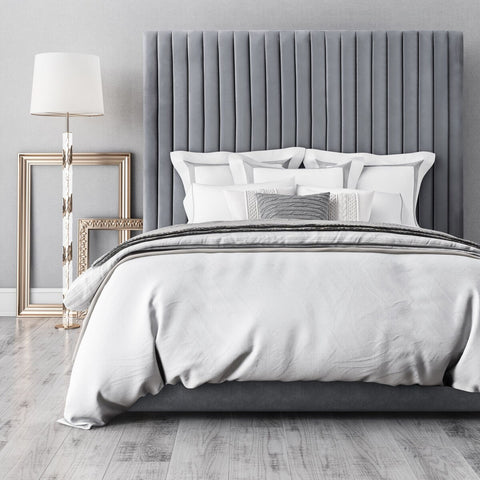 Arabelle Grey Bed in Queen Model: TOV-B97