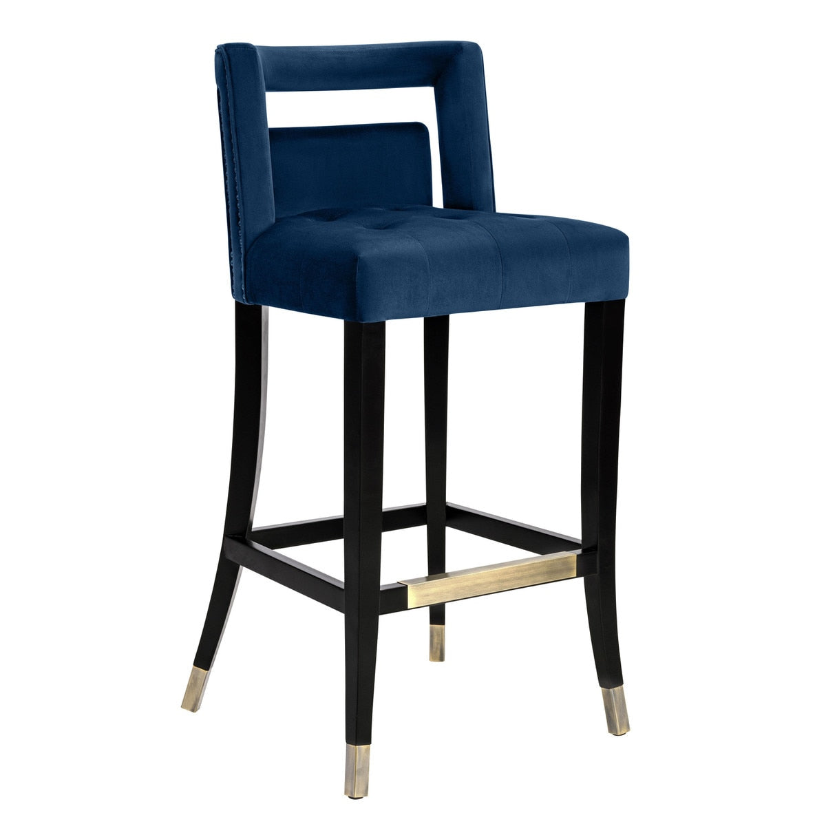 Hart Navy Velvet Counter Stool Model: TOV-BS24