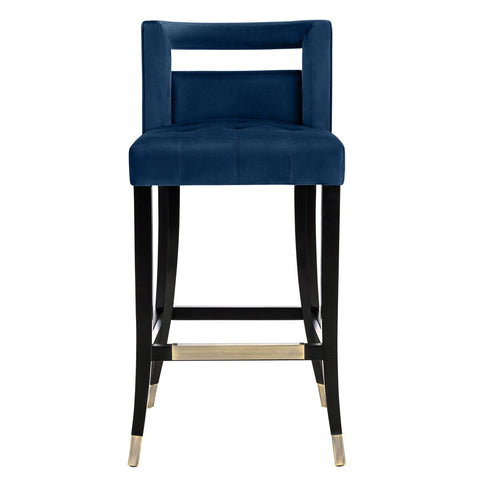 Hart Navy Velvet Counter Stool Model: TOV-BS24