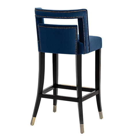 Hart Navy Velvet Counter Stool Model: TOV-BS24