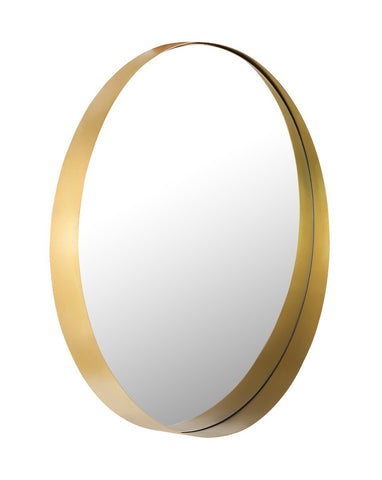 Rella Brass 23" Round Wall Mirror Model: TOV-C18215