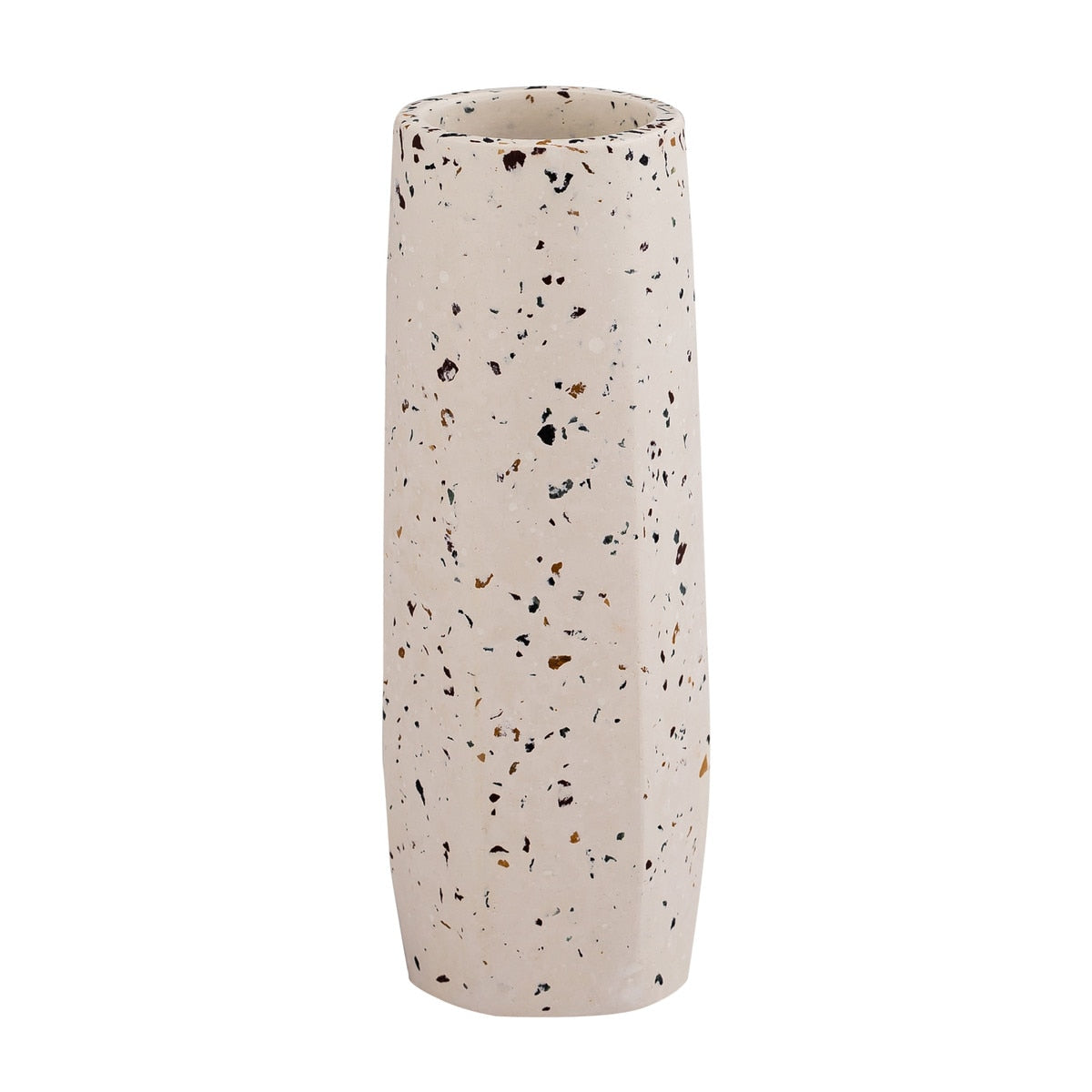 Terrazzo White Vase - Small Skinny Model: TOV-C18332