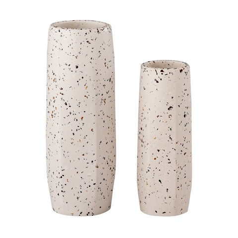 Terrazzo White Vase - Small Skinny Model: TOV-C18332