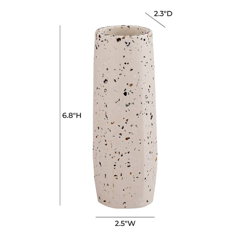 Terrazzo White Vase - Small Skinny Model: TOV-C18332