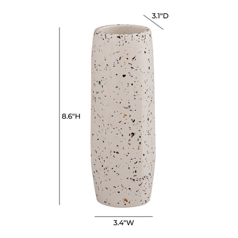 Terrazzo White Vase - Medium Skinny Model: TOV-C18333