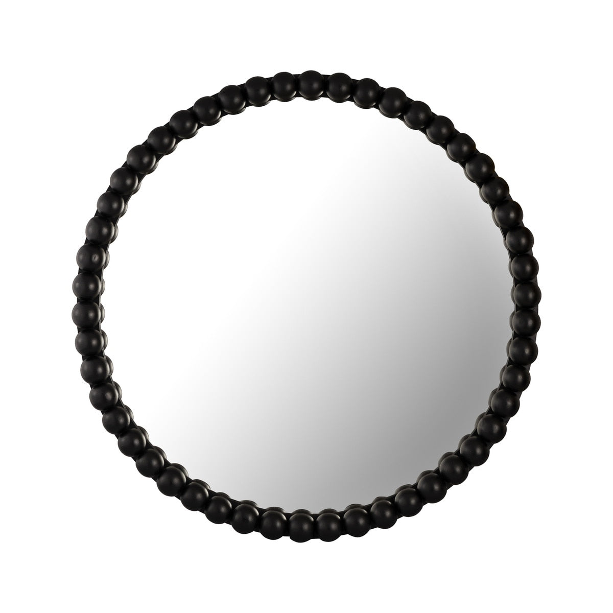 Baria Black Wooden Mirror Model: TOV-C18396