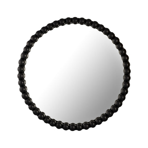 Baria Black Wooden Mirror Model: TOV-C18396